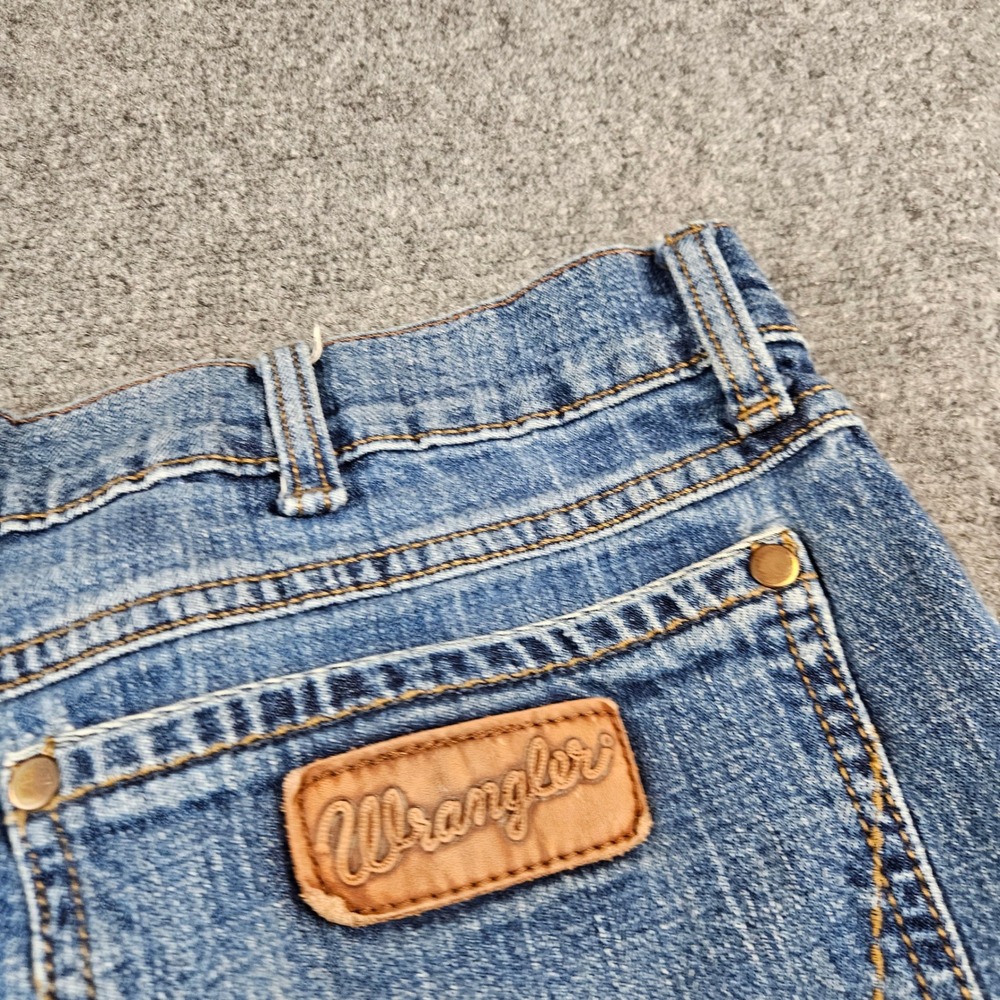 Wrangler Retro Relaxed Bootcut Jeans‎ Mens 36x29 Blue Denim 88WRT20MH - Picture 12 of 13